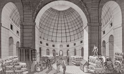 View of the Wheat Market and the Cupola, 18th-19th Century by Pierre Courvoisier